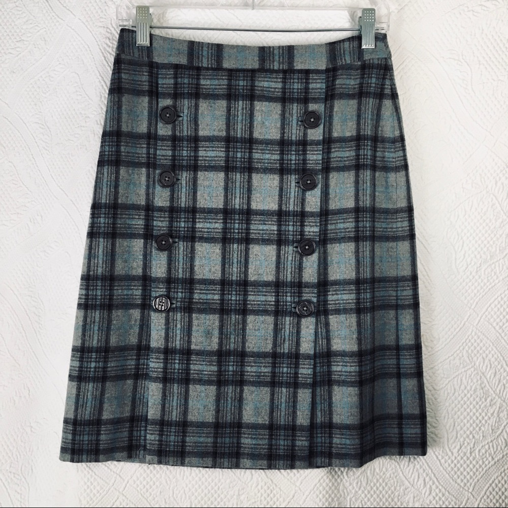 Woman’s 4P wool plaid Brooks Brothers Skirt